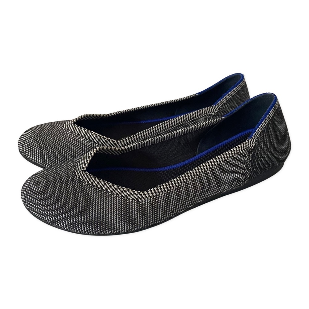 Rothy's Black and White Flats